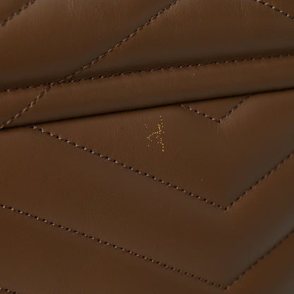 Saint Laurent Calfskin Y Quilted Monogram Medium Loulou Chain Satchel Dark Beige 11 of 11