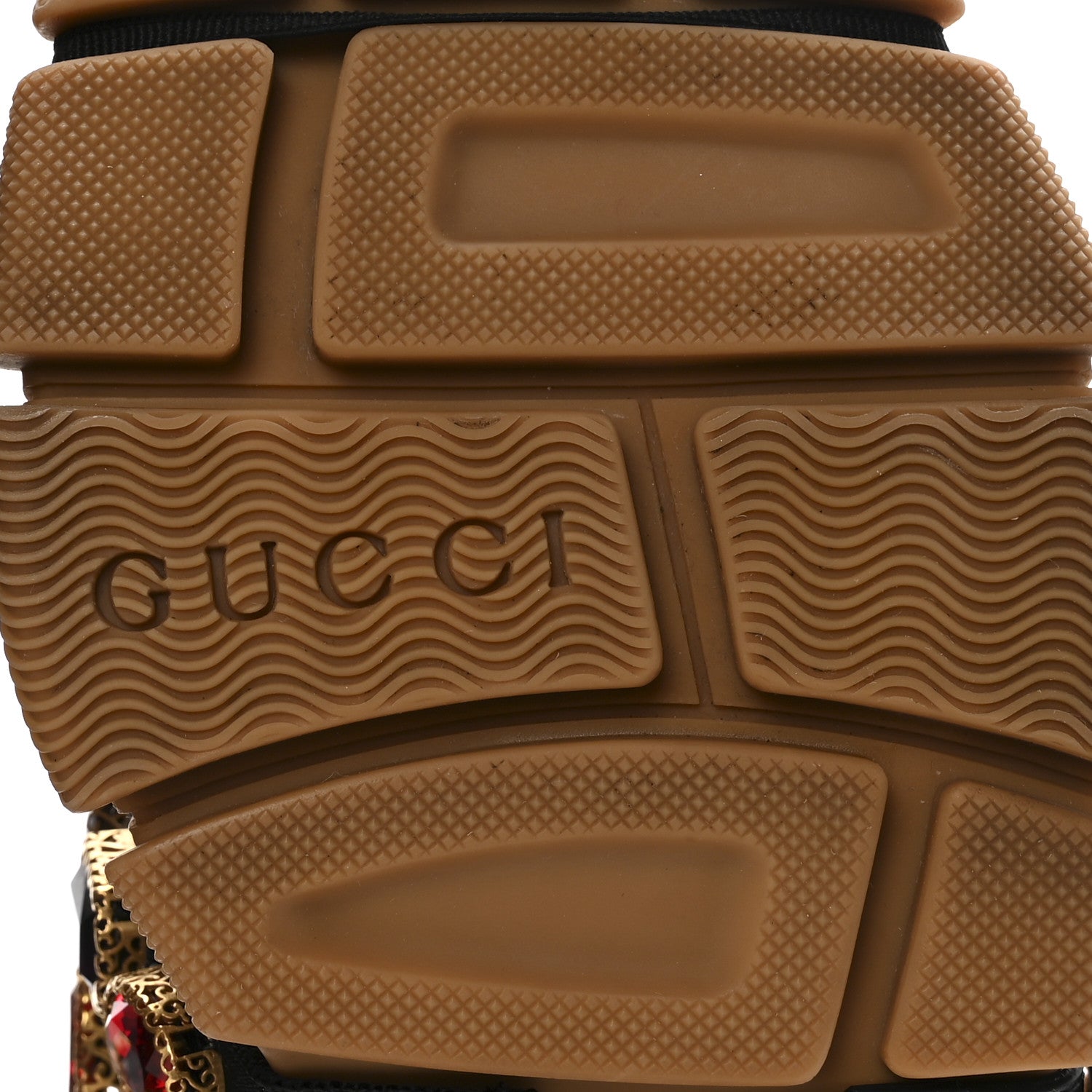 Gucci X SEGA Metallic Calfskin Mesh Removable Crystals Womens