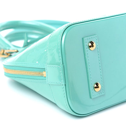 Louis Vuitton Vernis Alma BB Blue Lagon 8 of 9