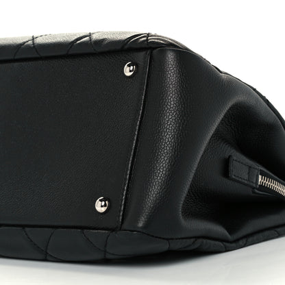 Chanel Caviar Quilted CC Timeless Soft Tote Black 10 of 10