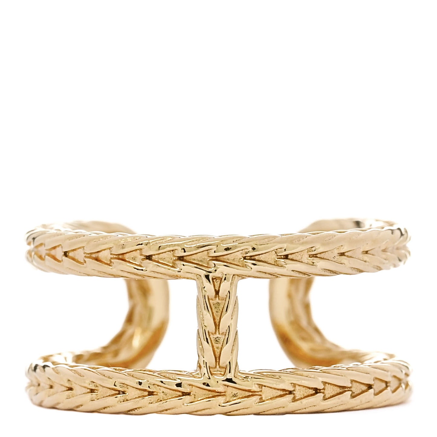 18K Yellow Gold PM Chain d'Ancre Danae Ring 51 5.75