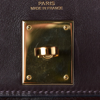Hermes Pony Hair Swift Kelly Retourne 32 Chocolate 25 of 39