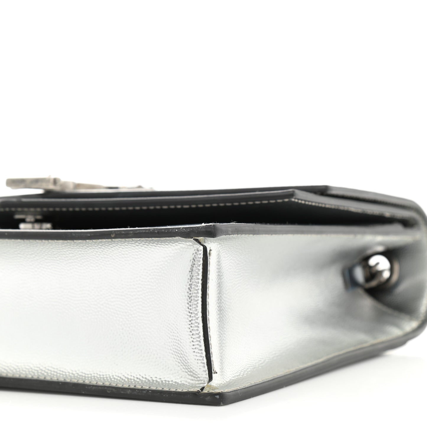 Grain De Poudre Monogram Medium Sulpice Shoulder Bag Silver
