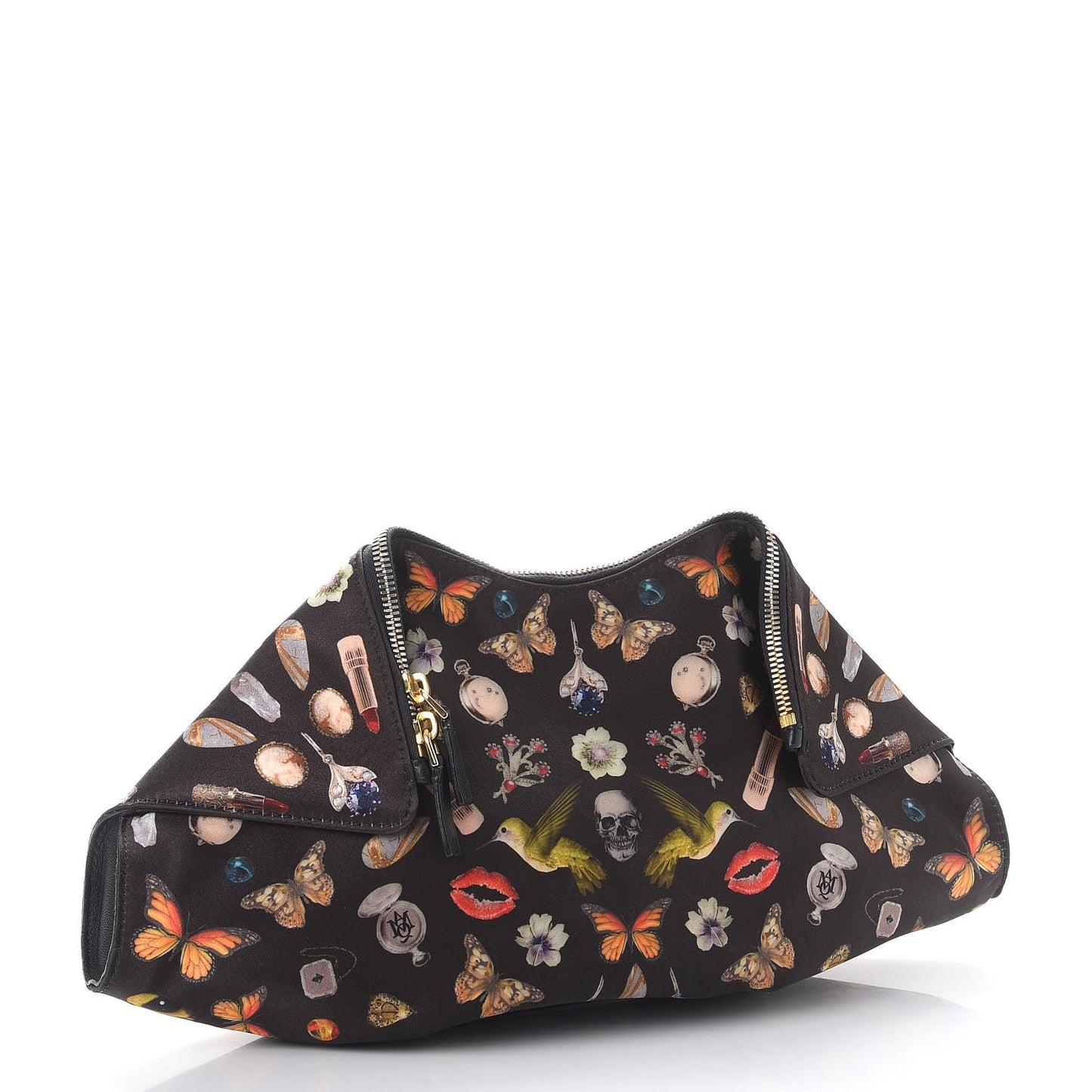 Silk Obsessions De Manta Clutch Black