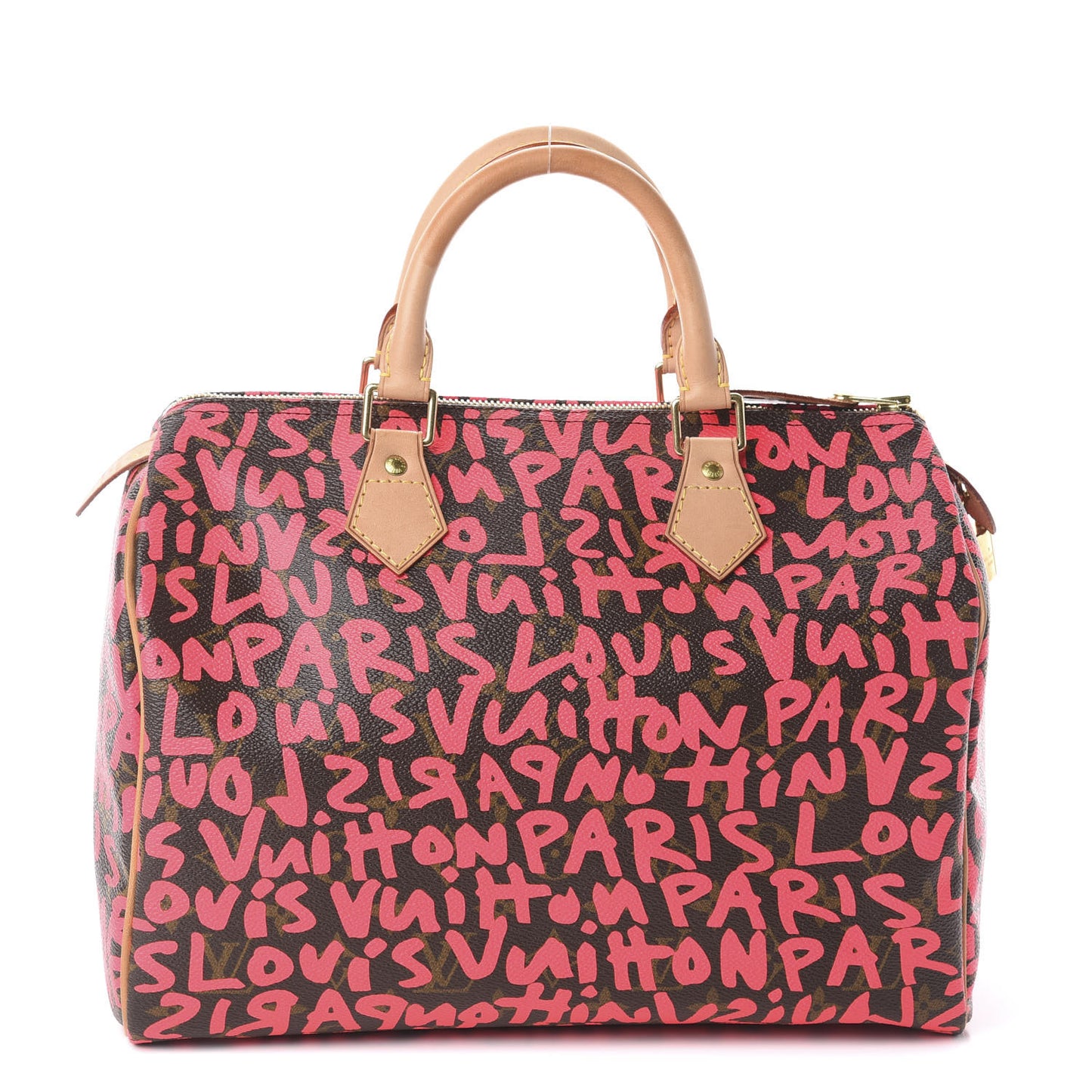 Monogram Graffiti Speedy 30 Fuchsia