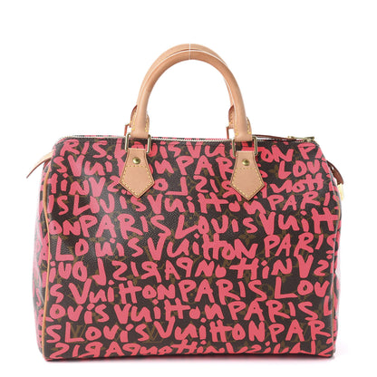 Louis Vuitton Monogram Graffiti Speedy 30 Fuchsia 1 of 9
