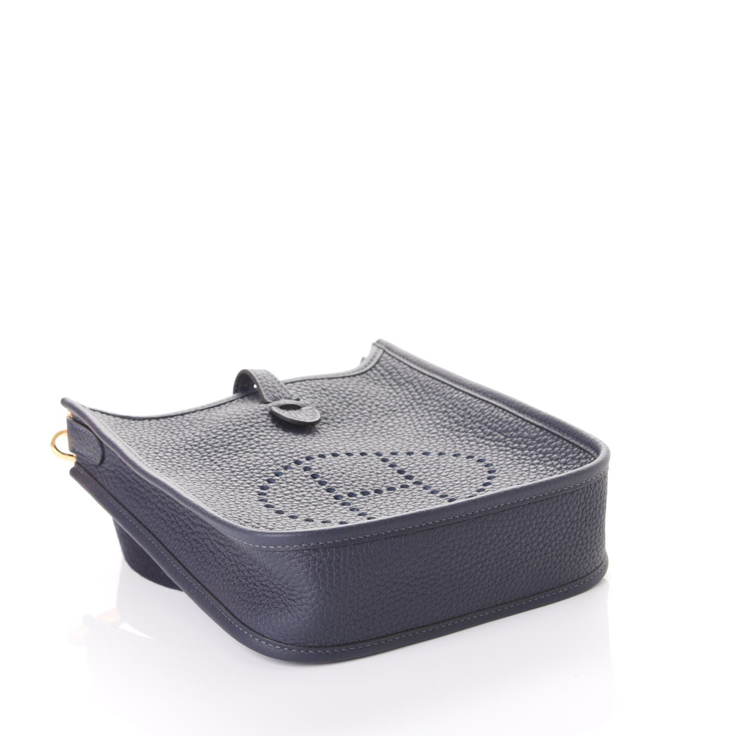 Hermes Taurillon Clemence Amazone Evelyne TPM Bleu Nuit Bleu Indigo 3 of 9