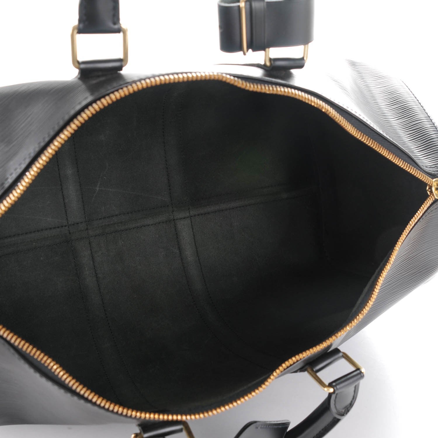 Louis Vuitton Epi Keepall 45 Black 5 of 7