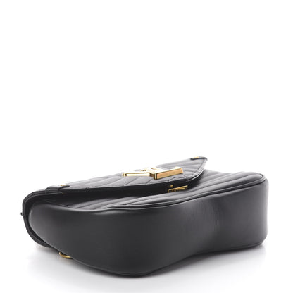 Louis Vuitton Calfskin New Wave Chain MM Black 3 of 8