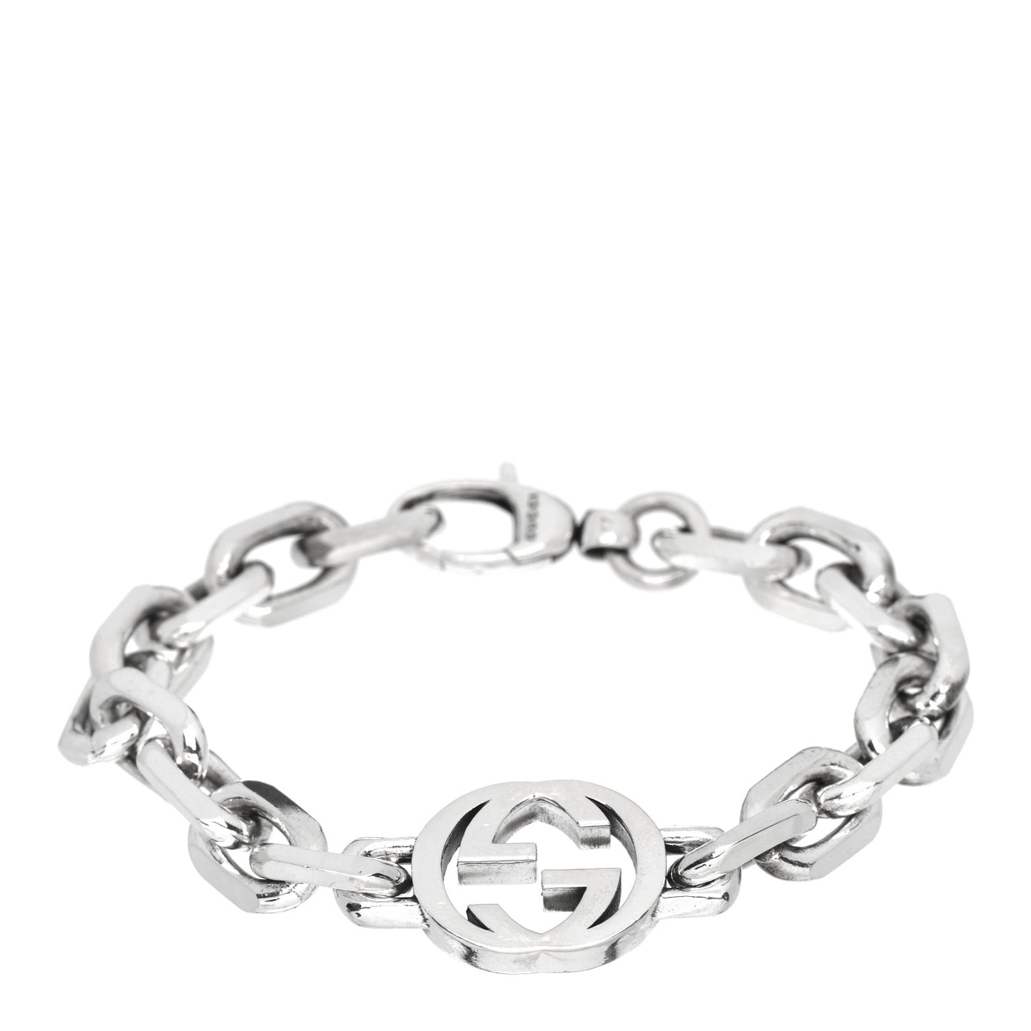Sterling Silver Interlocking G Link Bracelet