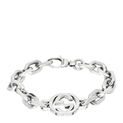 Gucci Sterling Silver Interlocking G Link Bracelet 1 of 4