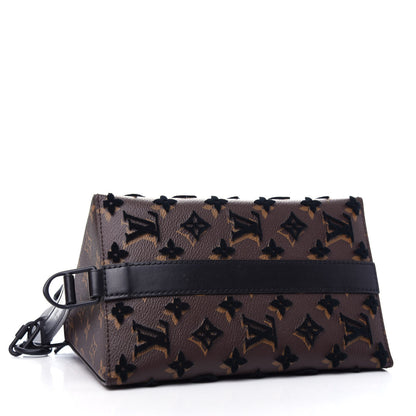 Louis Vuitton Monogram Tuffetage Triangle Messenger Black 4 of 12