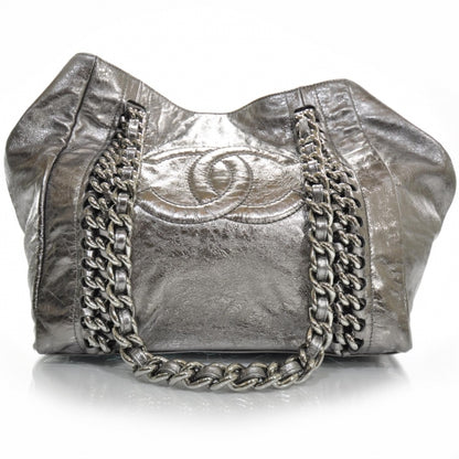Chanel Leather XL Modern Chain Tote Metallic 1 of 11