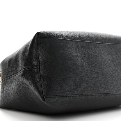 Gucci Pebbled Calfskin Medium Soho Chain Shoulder Bag Black 9 of 10