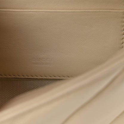 Gucci Calfskin Matelasse Double G Studs Mini Torchon GG Marmont Shoulder Bag White 7 of 11