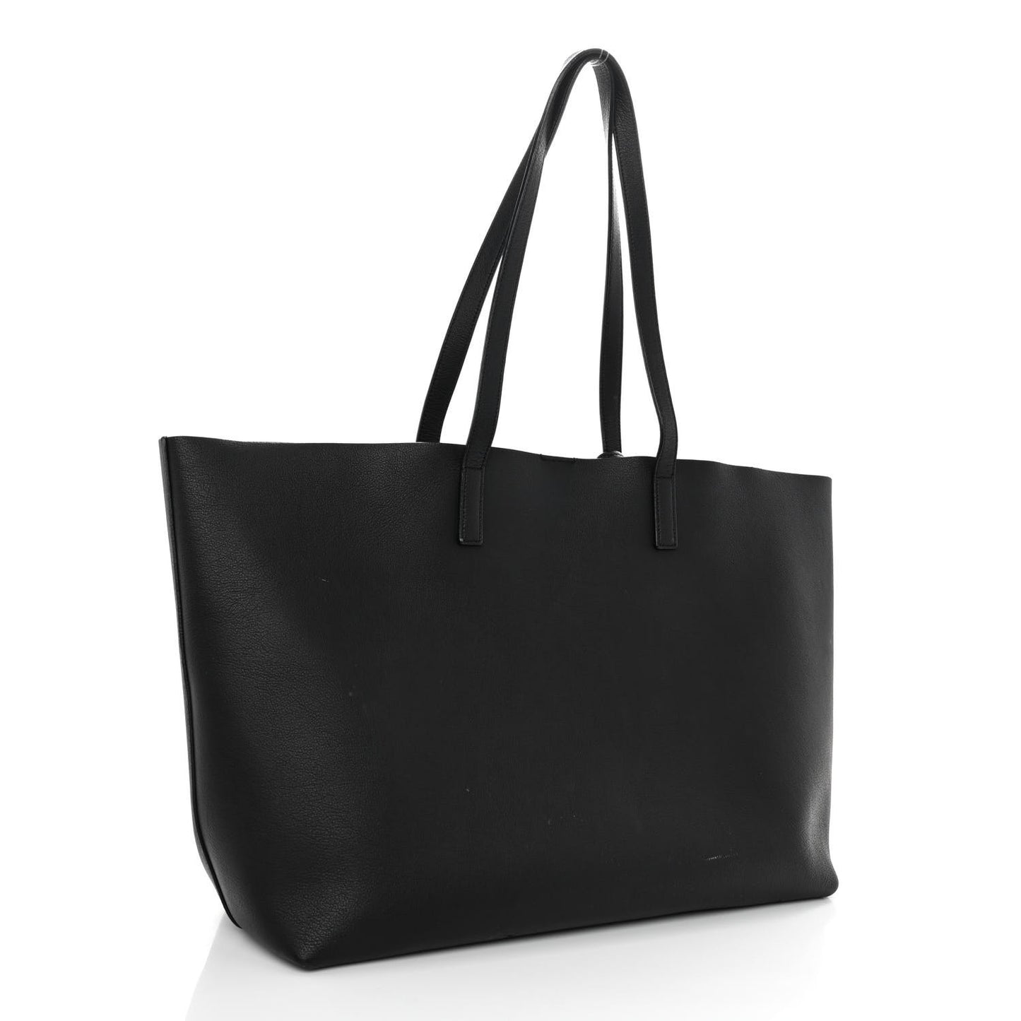 Calfskin Large Shopping Tote Black