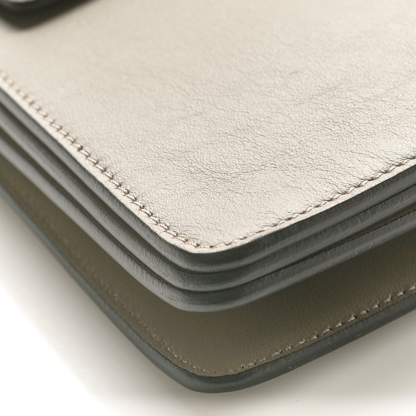 Calfskin Suede Medium Faye Shoulder Bag Motty Grey