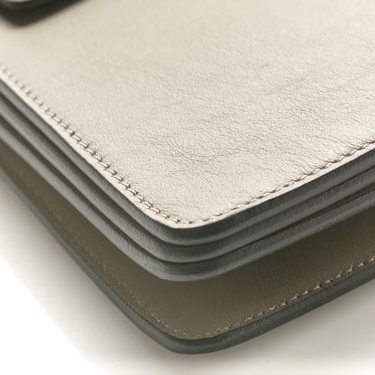 Chloe Calfskin Suede Medium Faye Shoulder Bag Motty Grey 10 of 10