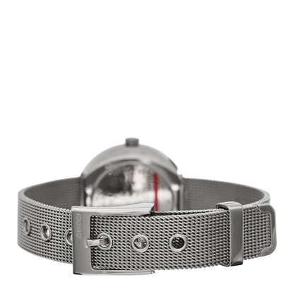 Gucci Stainless Steel Diamond Mother of Pearl 27mm U-Play Mesh Quartz Watch 3 of 4