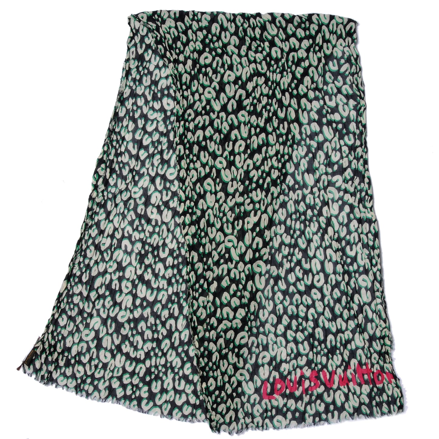 Cotton Leopard Pareo Blue Infini