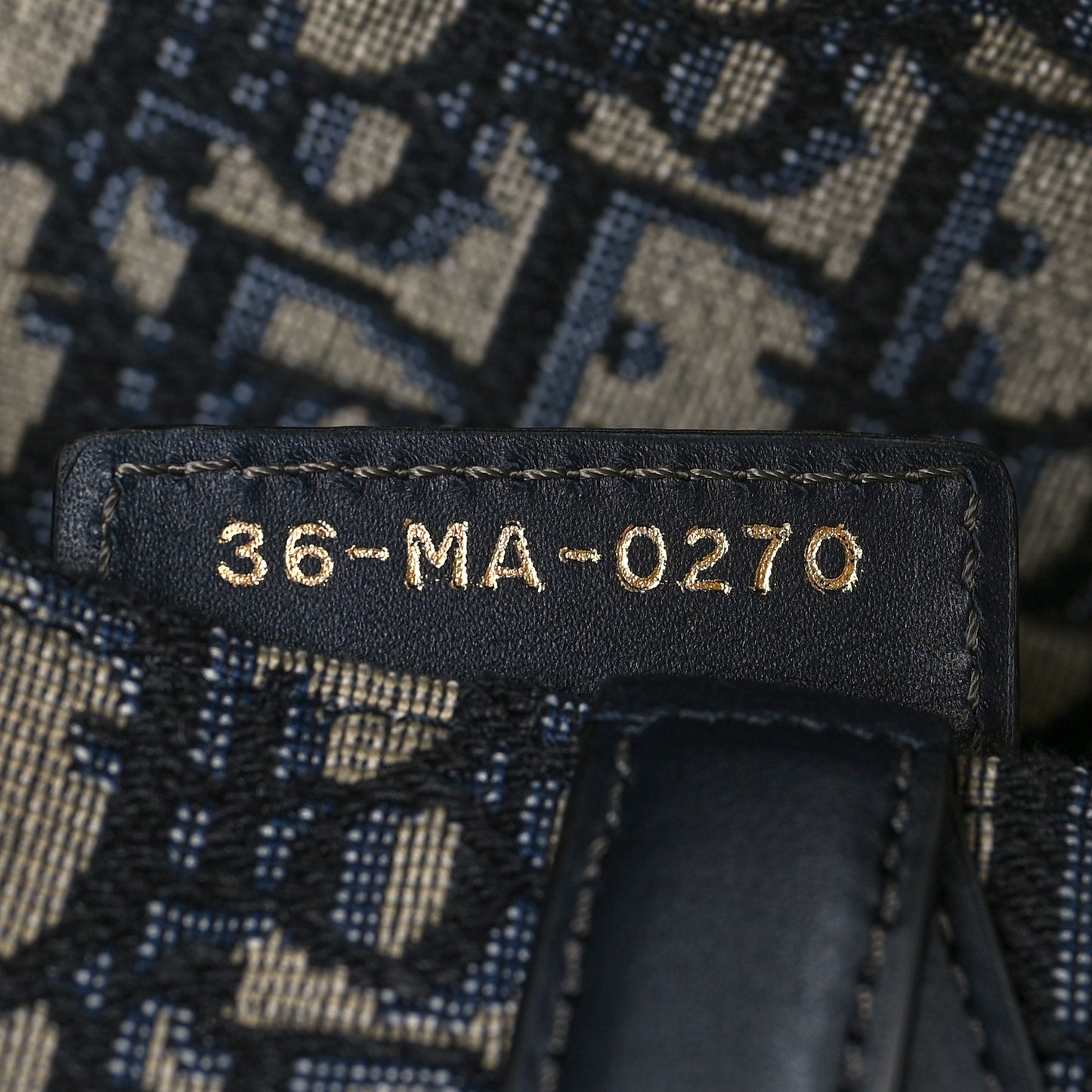 Oblique Saddle Bag Blue