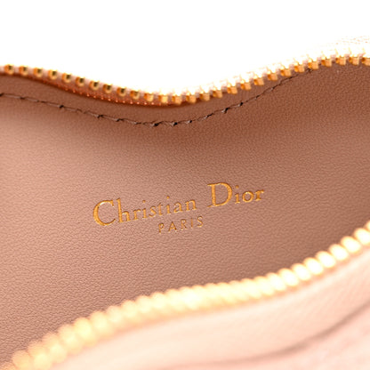 Christian Dior Calfskin Cannage Dioramour Caro Heart Pouch With Chain 6 of 7