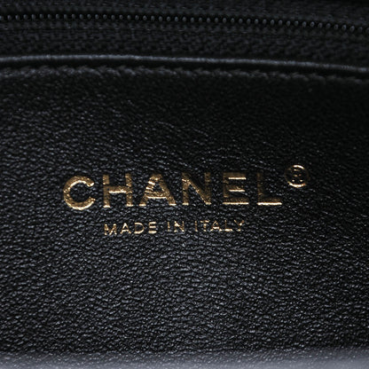 Chanel Sheepskin Quilted Large Beauty Lock Flap Black 12 of 14