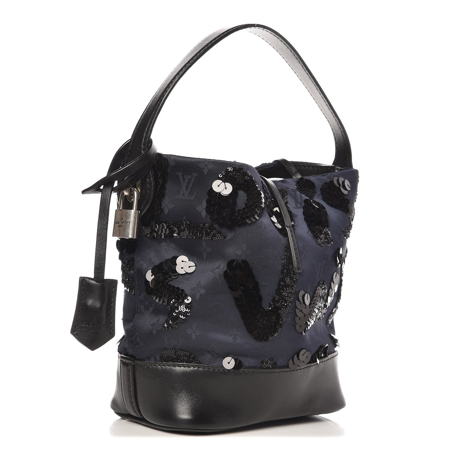 Monogram Jacquard Sequin NN14 Spotlight PM Navy