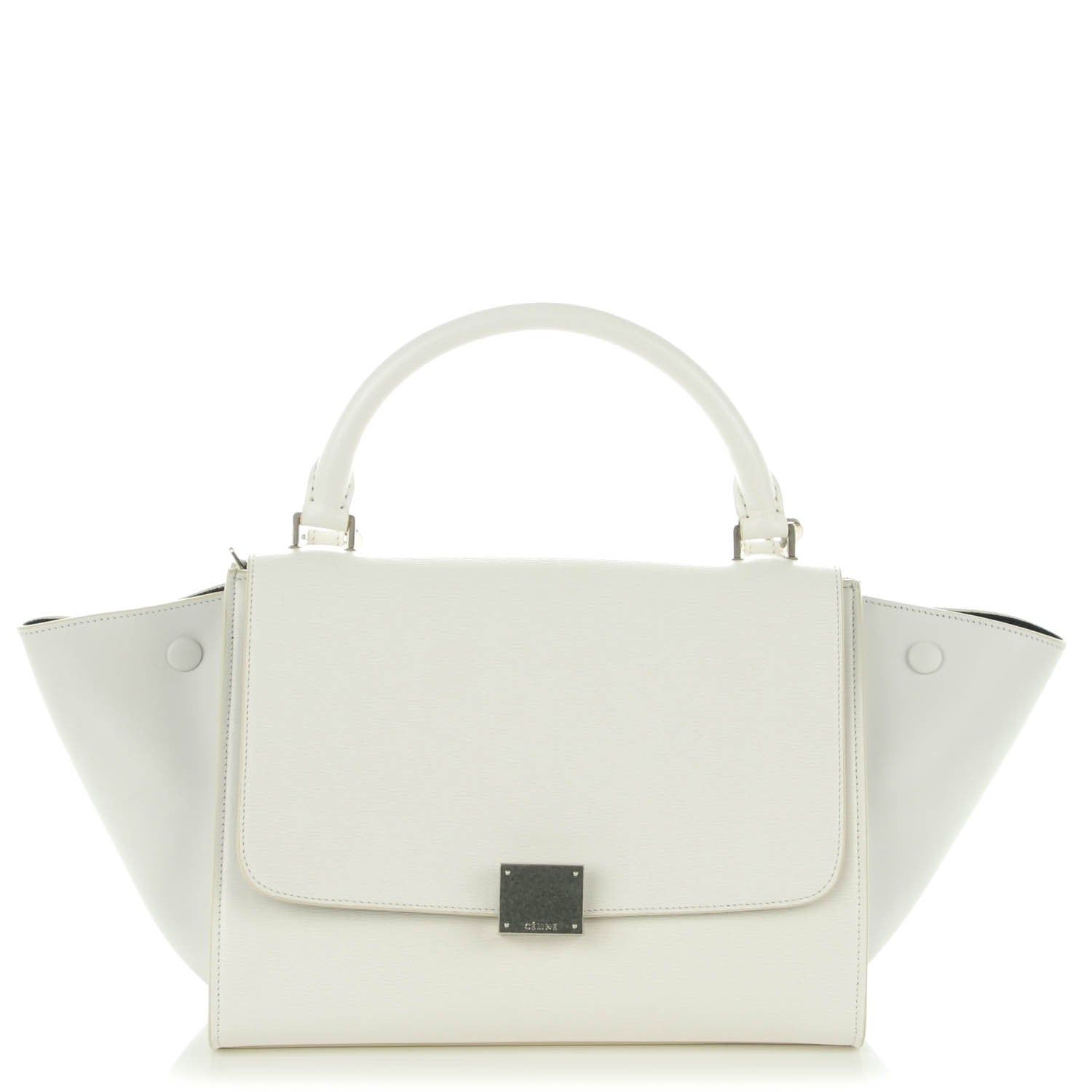 Celine Liege Calfskin Small Trapeze White 1 of 8