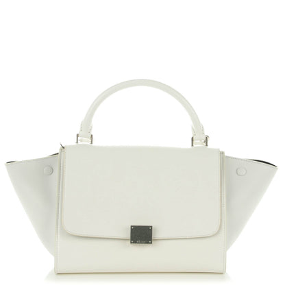 Celine Liege Calfskin Small Trapeze White 1 of 8