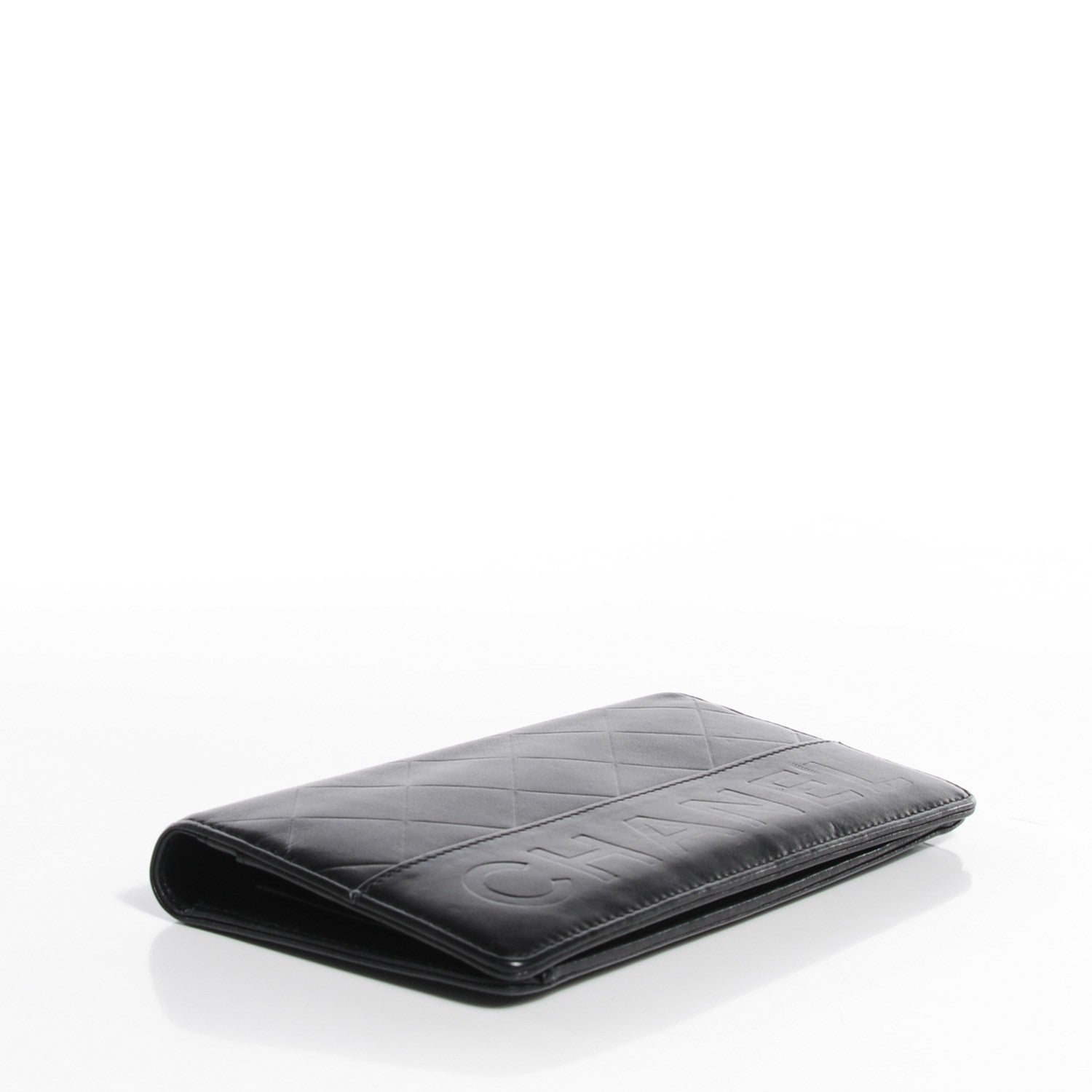 Chanel Lambskin Quilted Yen Wallet Black 4 of 8