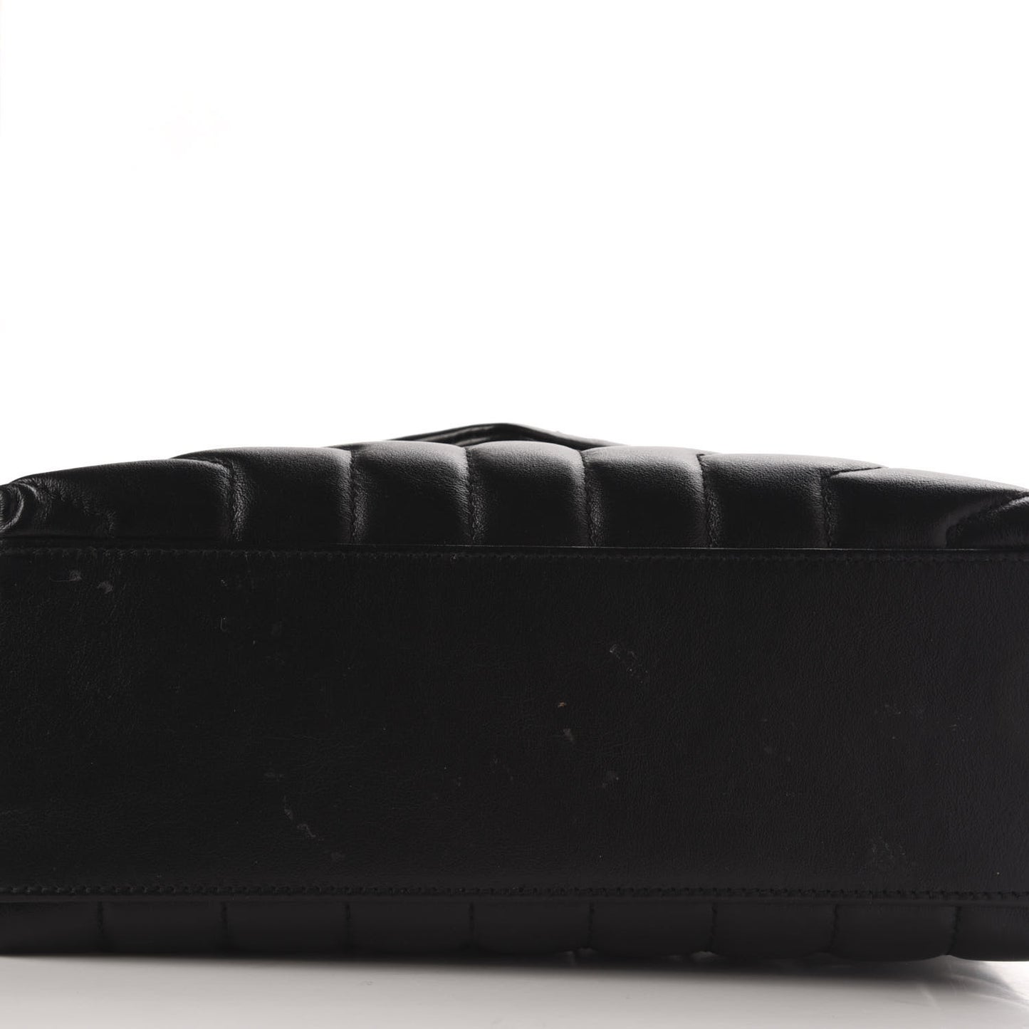 Calfskin Y Quilted Monogram Small Loulou Chain Satchel Black