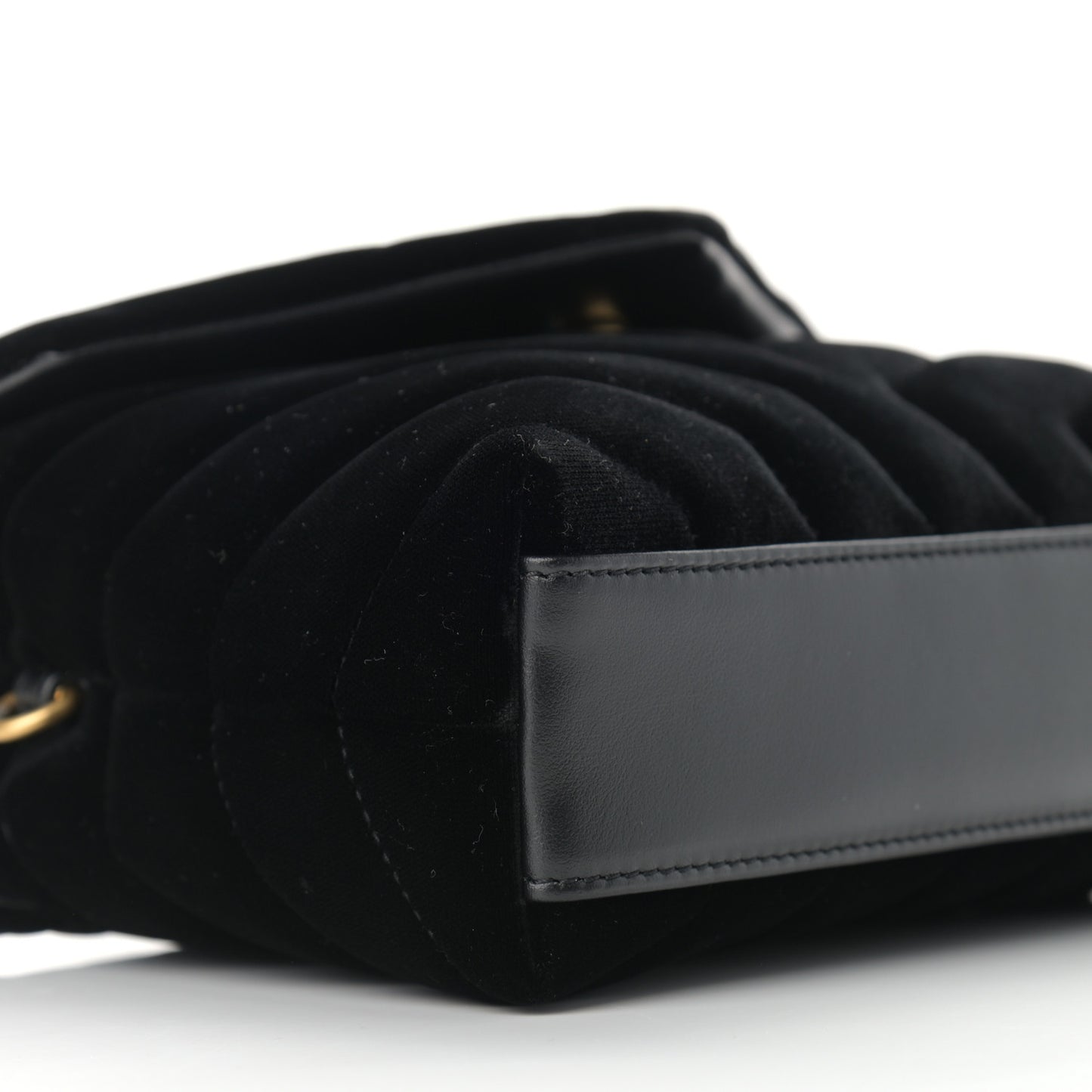 Velvet Y Quilted Monogram Toy Loulou Chain Satchel French Black