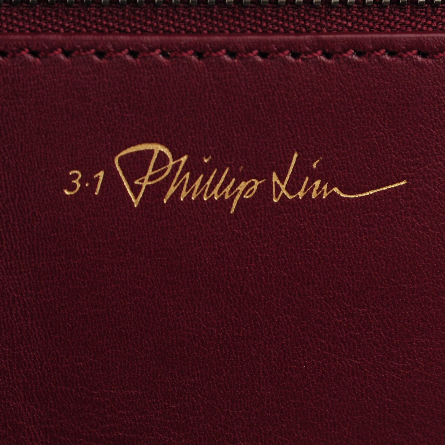 3.1 Phillip Lim 3.1 Smooth Calfskin Large Soleil Bucket Bag Burgundy 7 of 8
