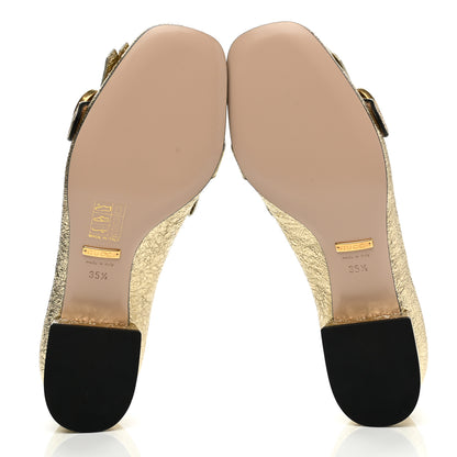 Gucci Galassia GG Marmont Fringe 25mm Loafer Pumps 35.5 Platino 5 of 8