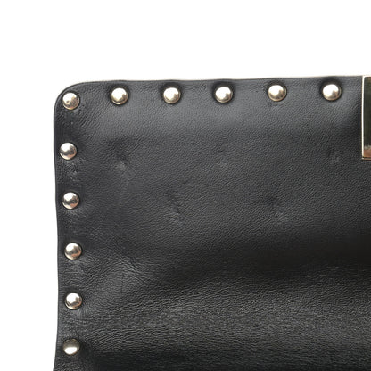 Valentino Garavani Lambskin Medium Rockstud Spike Shoulder Bag Black 10 of 12
