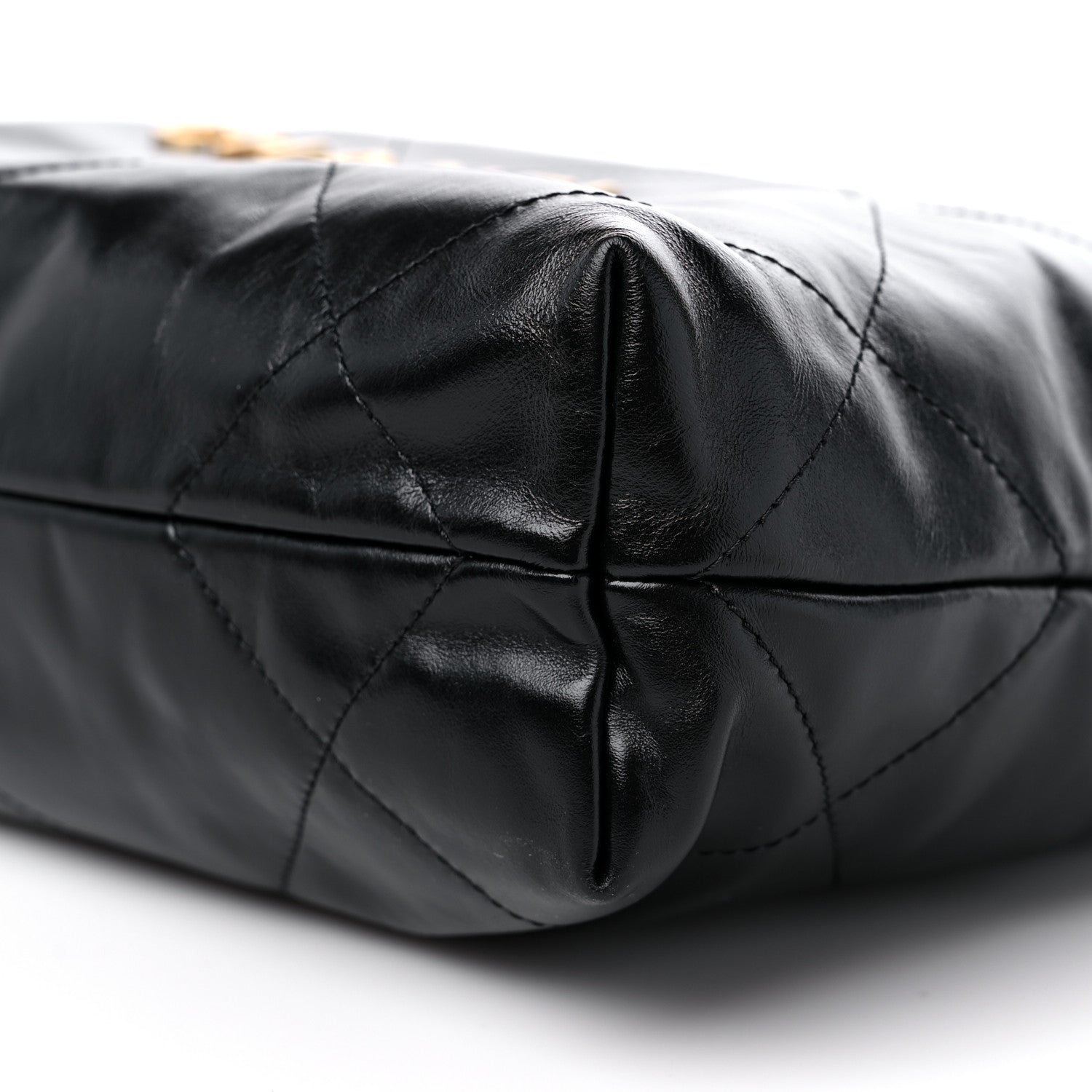 Chanel Shiny Calfskin Quilted Small Chanel 22 Black 10 of 11