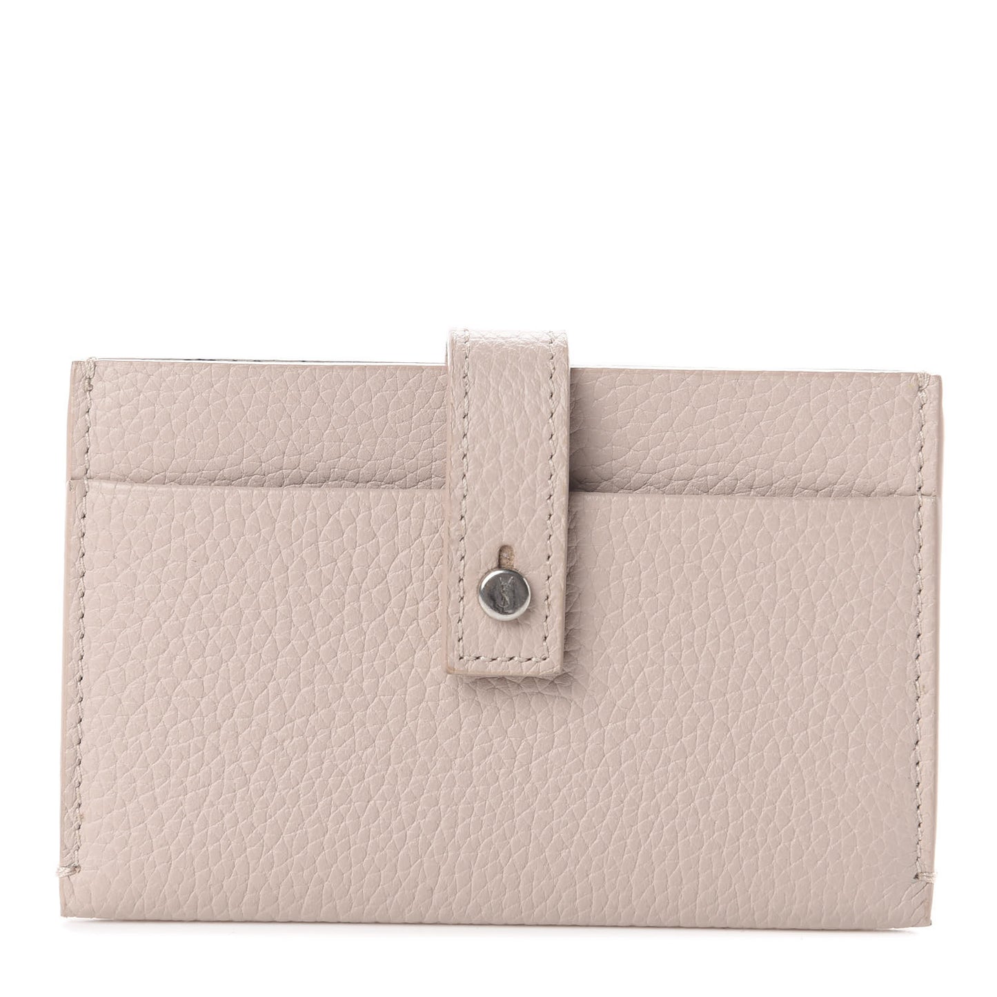 Grained Calfskin Sac De Jour Souple Card Case Marble Pink