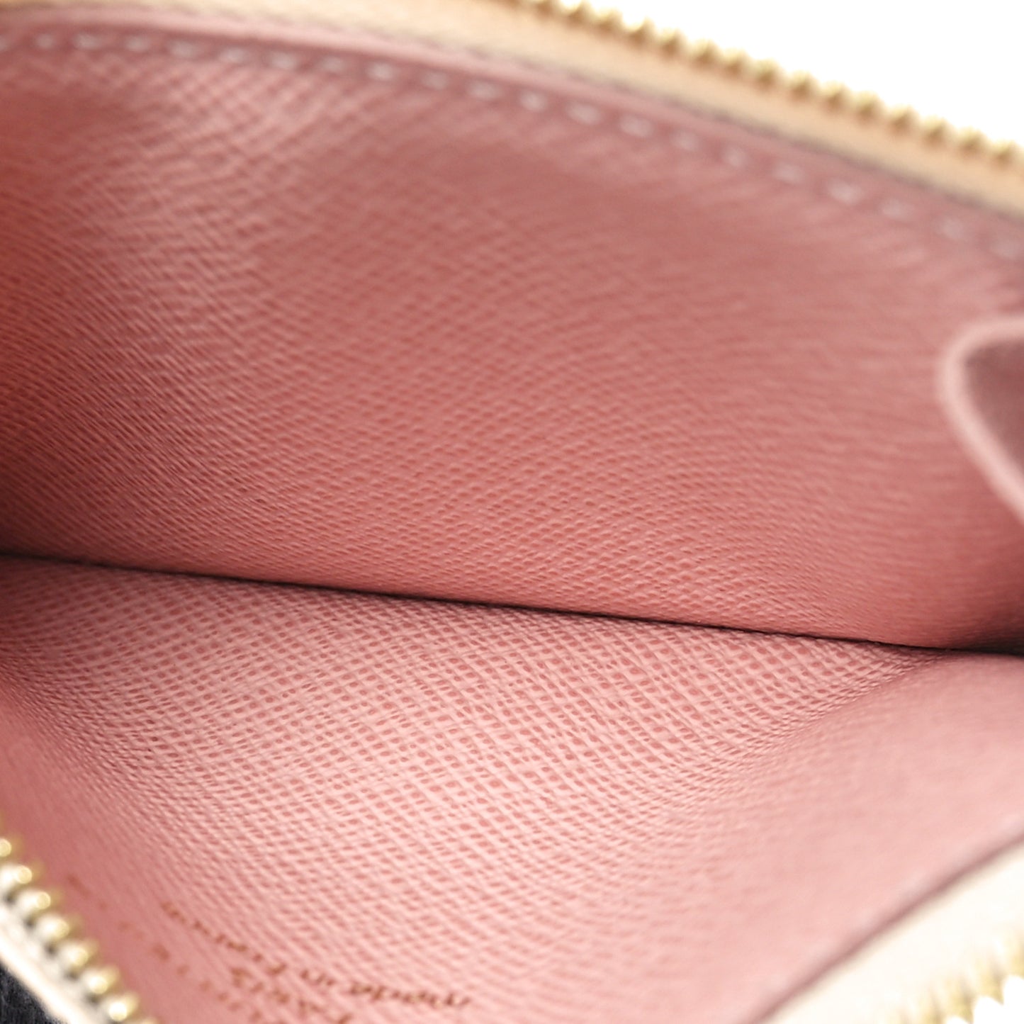 Damier Azur Zipped Romy Card Holder  Rose Ballerine