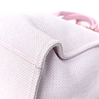 Chanel Woven Straw Raffia Medium Deauville Tote Pink 11 of 11