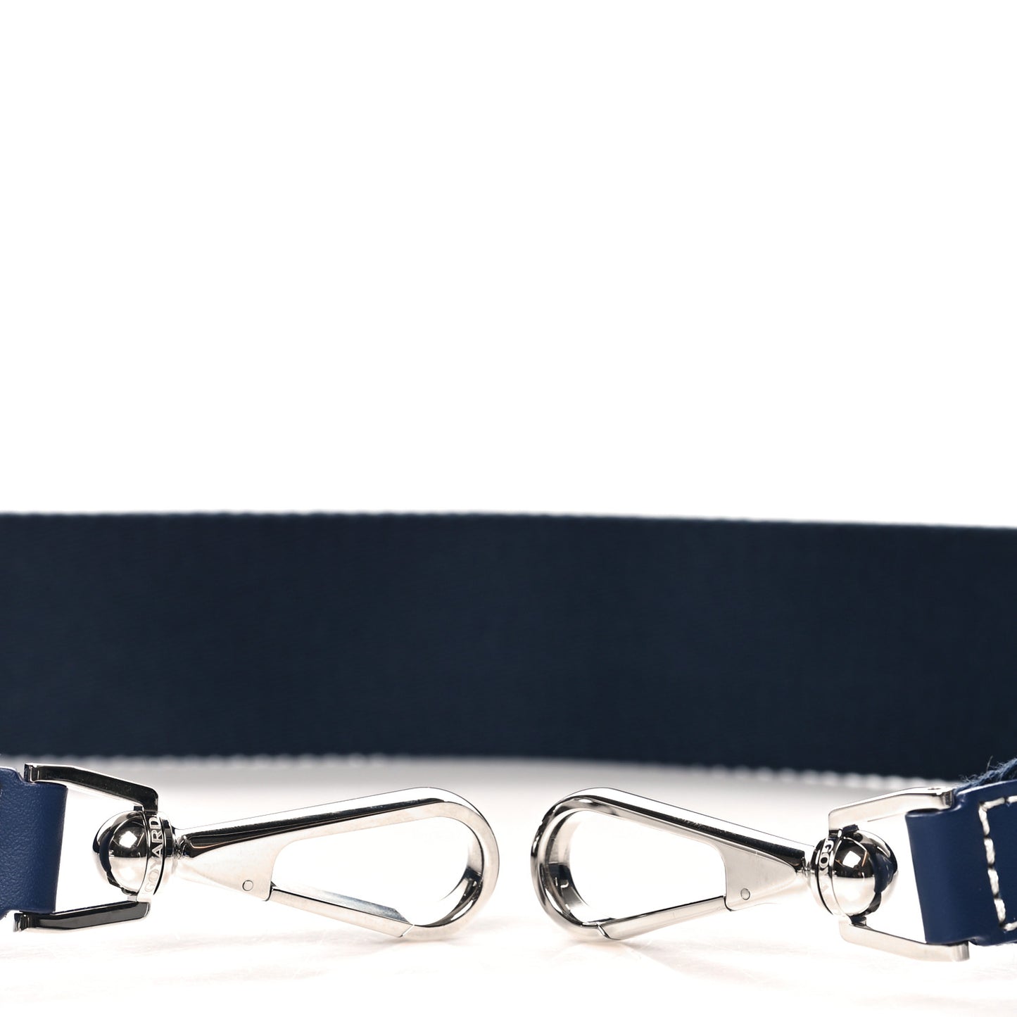 Canvas Calfskin Adjustable Shoulder Strap Navy Blue