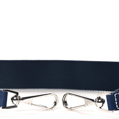 Goyard Canvas Calfskin Adjustable Shoulder Strap Navy Blue 3 of 5