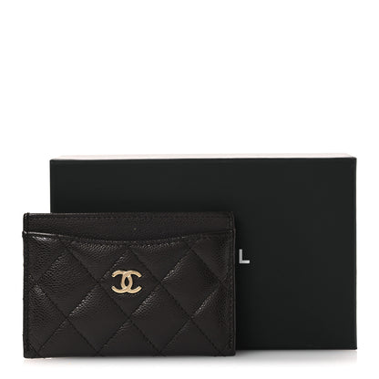 Chanel Caviar Quilted Card Holder Dark Brown 9 of 9