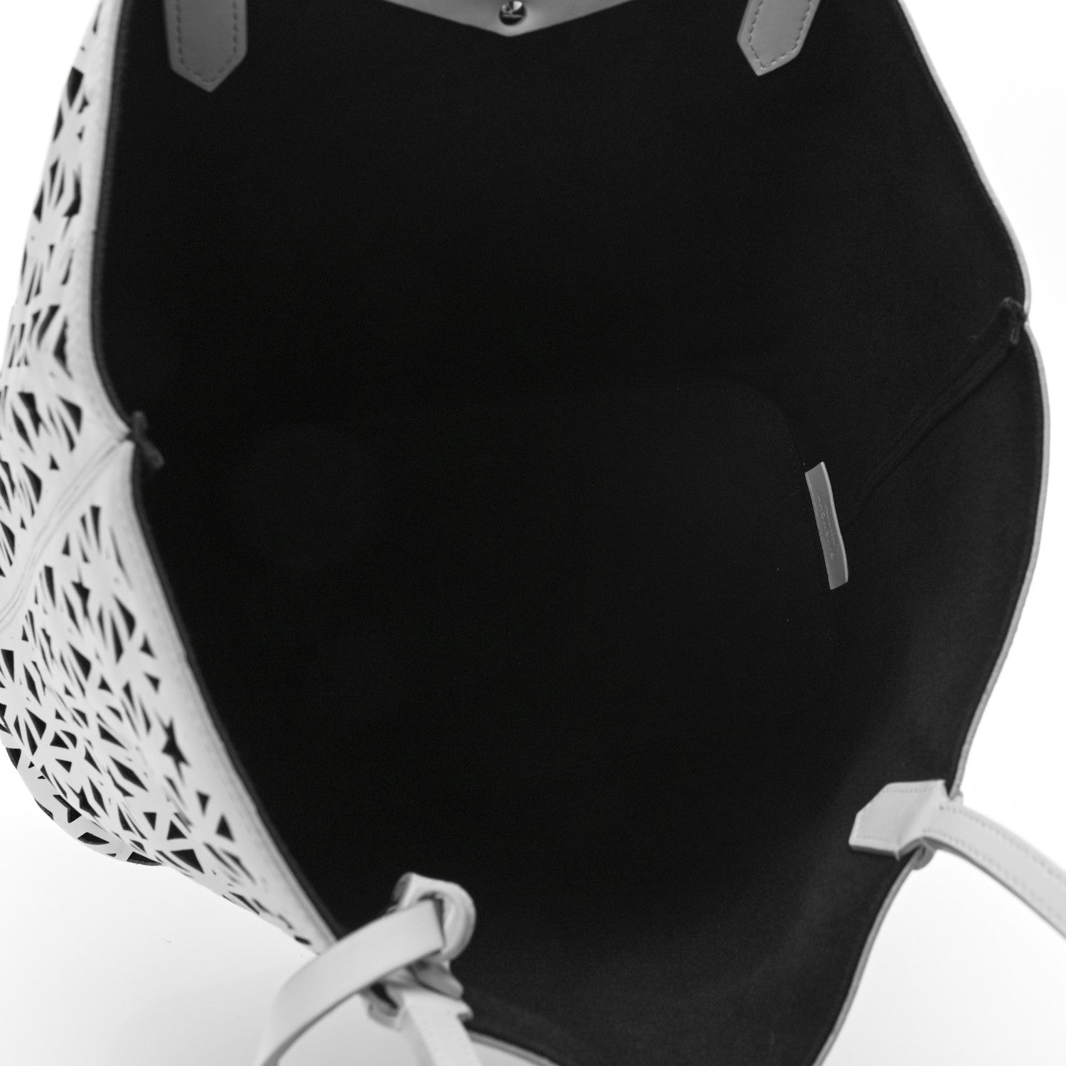 Givenchy Calfskin Lazer Cut Medium Antigona Tote Black White 7 of 13