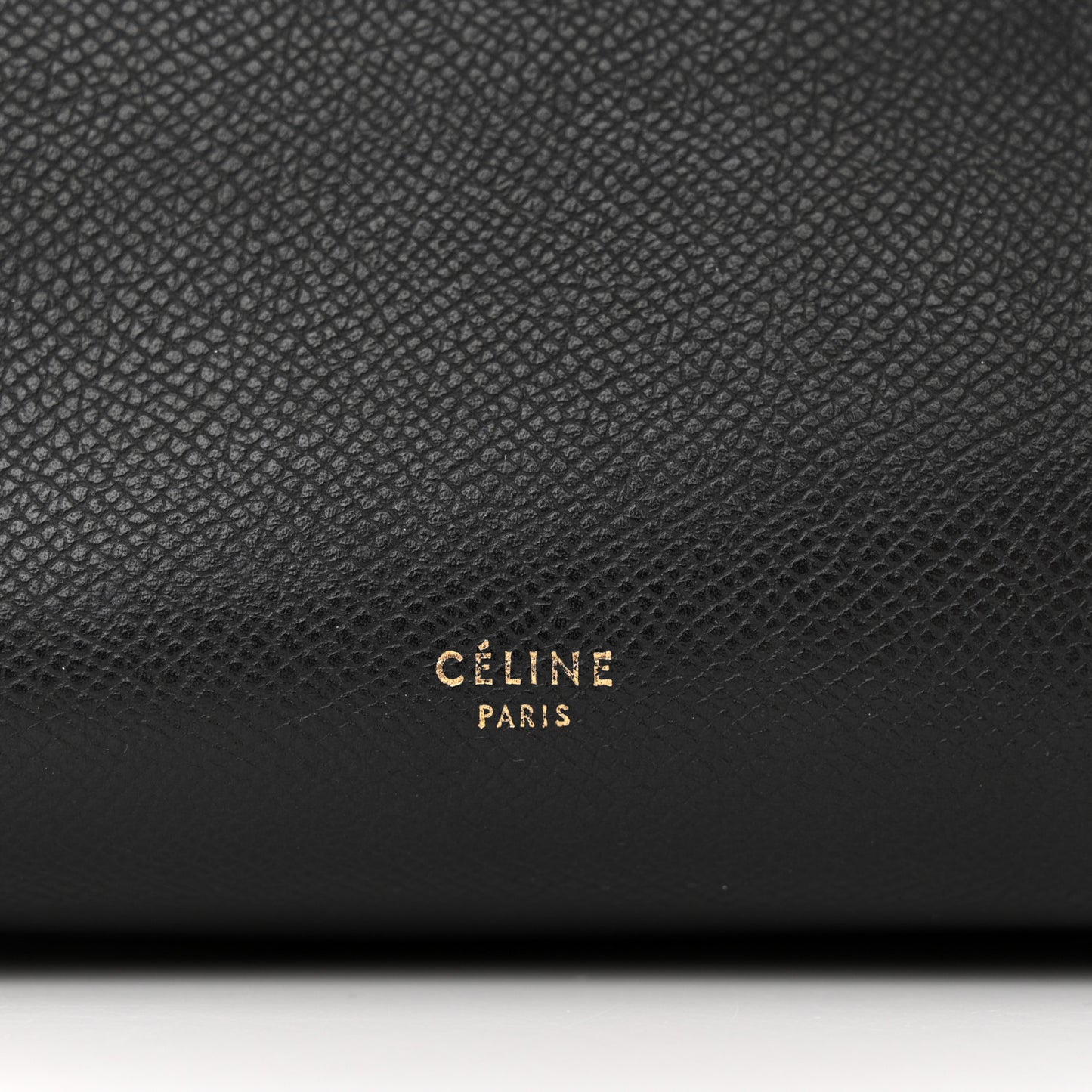 Grained Calfskin Mini Belt Bag Black