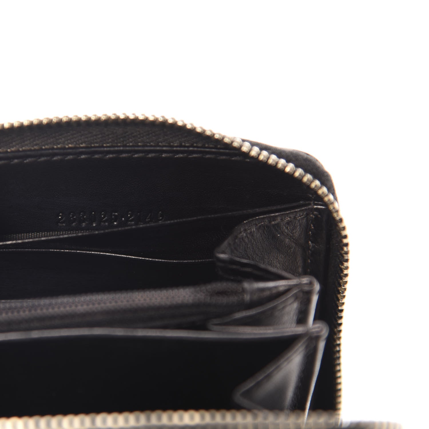 Gucci Guccissima Large Twins Zip Around Wallet Black 7 of 7