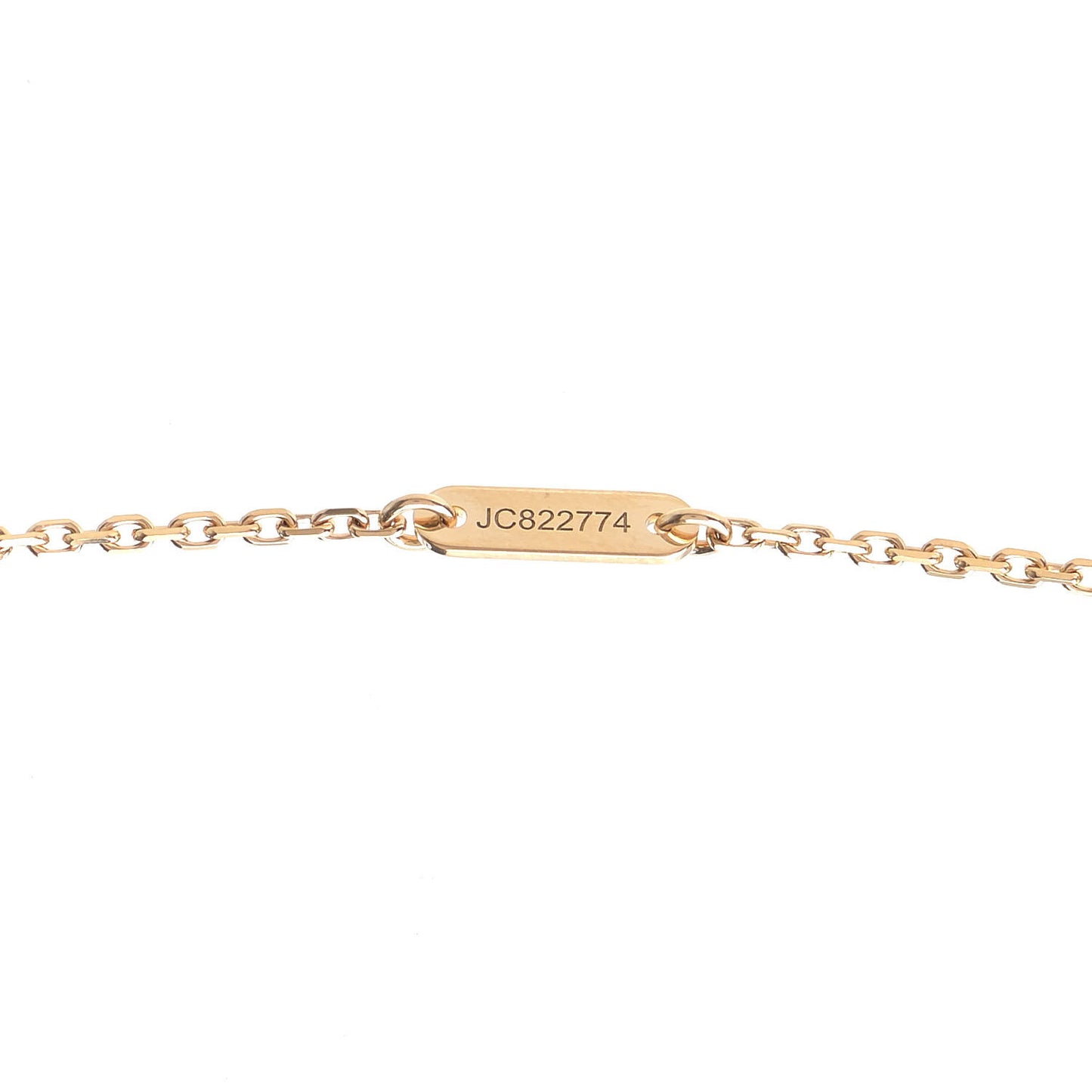 18K Yellow Gold Mother of Pearl Sweet Alhambra Pendant Necklace