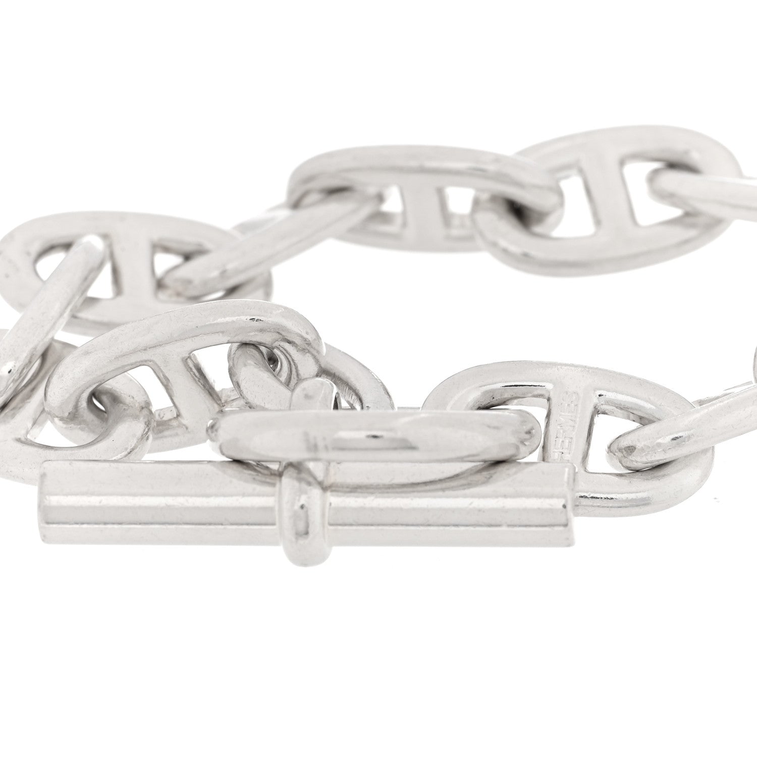 Hermes Sterling Silver GM Chaine d'Ancre Bracelet 3 of 3