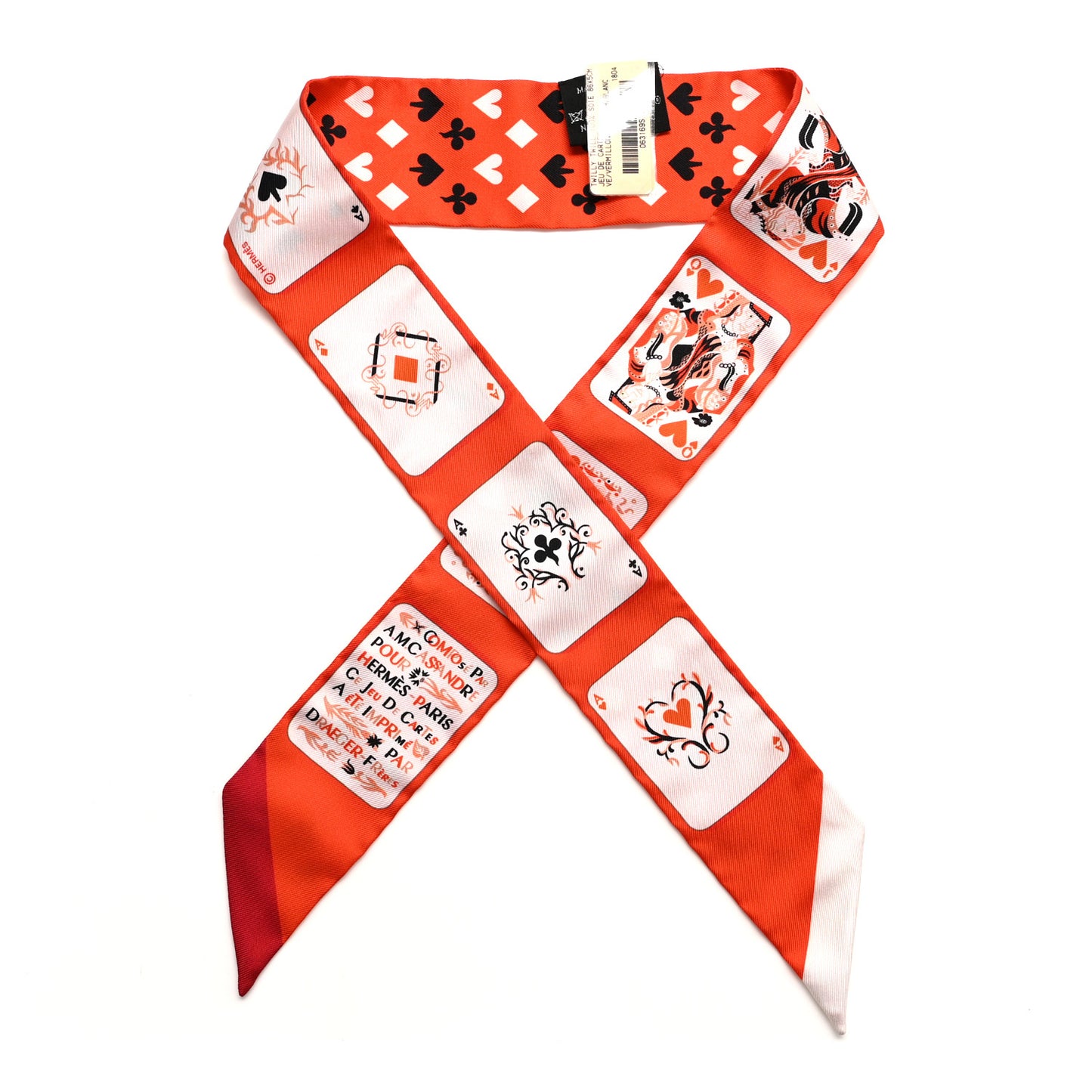Silk Jeu de Cartes Twilly Vermillon Rouge White