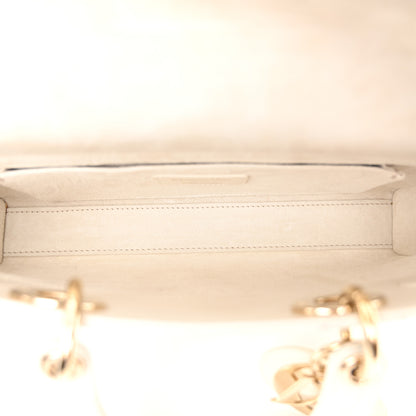 Christian Dior Calfskin Cannage Lady D-Joy White 5 of 10